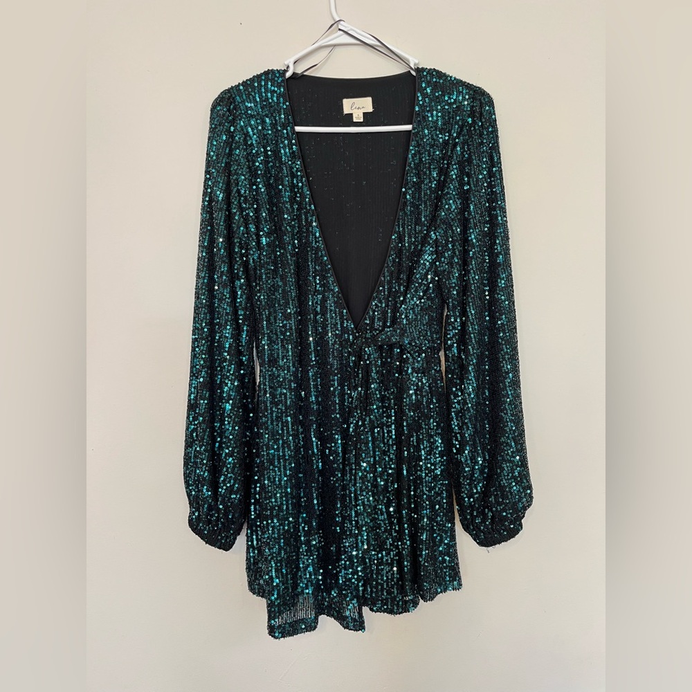 Lena size Small Emerald Green Romper